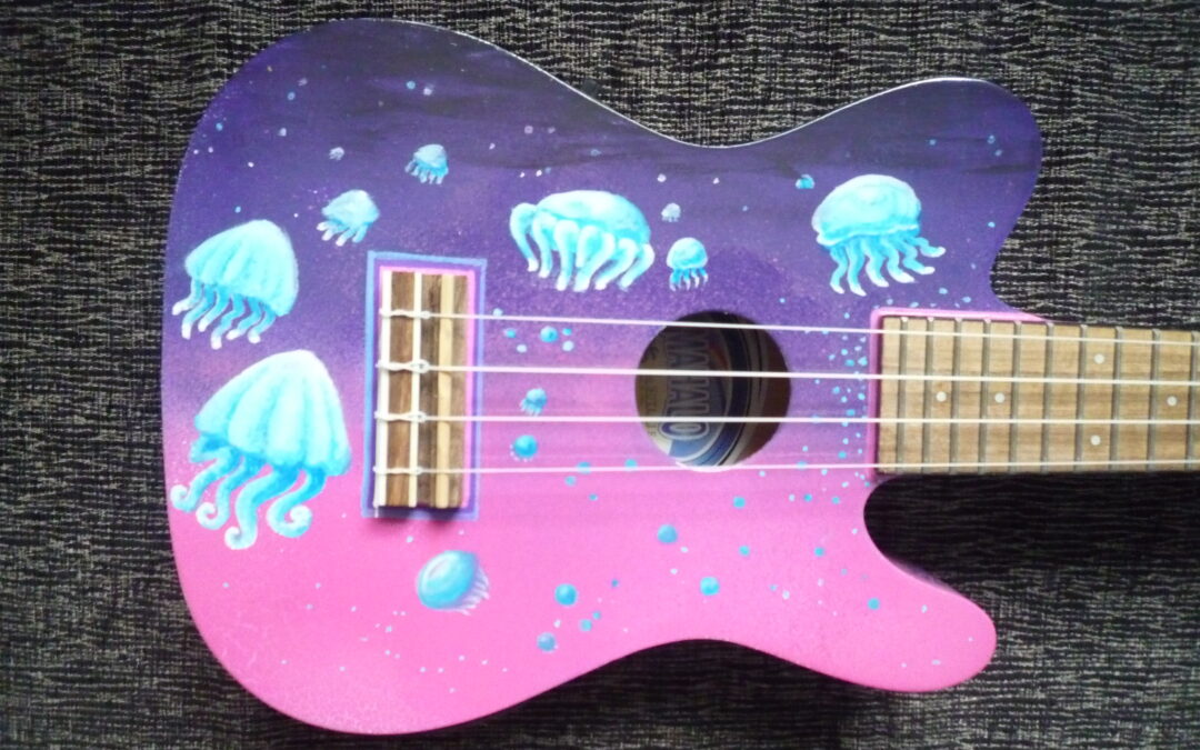 Ukelele beschildering